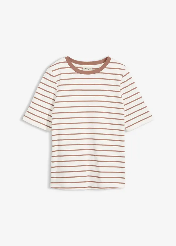 T-shirt in puro cotone biologico pesante, bonprix