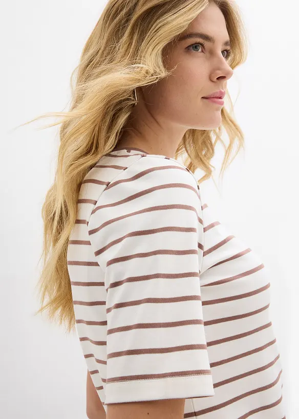 T-shirt in puro cotone biologico pesante, bonprix