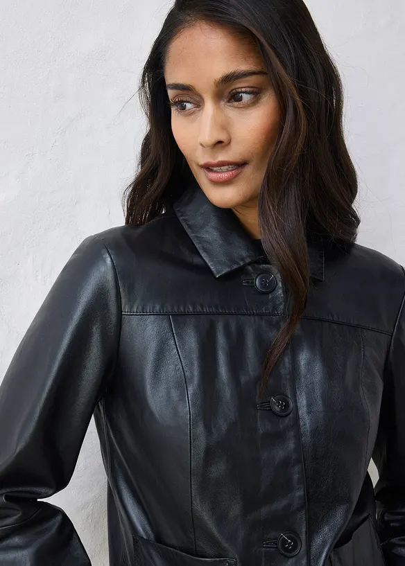 Giacca corta in nappa d'agnello, bonprix