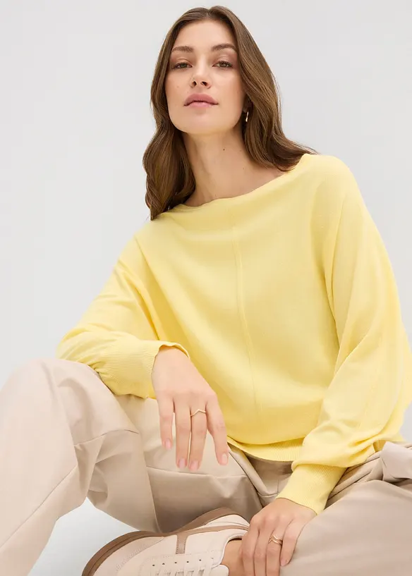 Maglione con maniche a pipistrello, bonprix