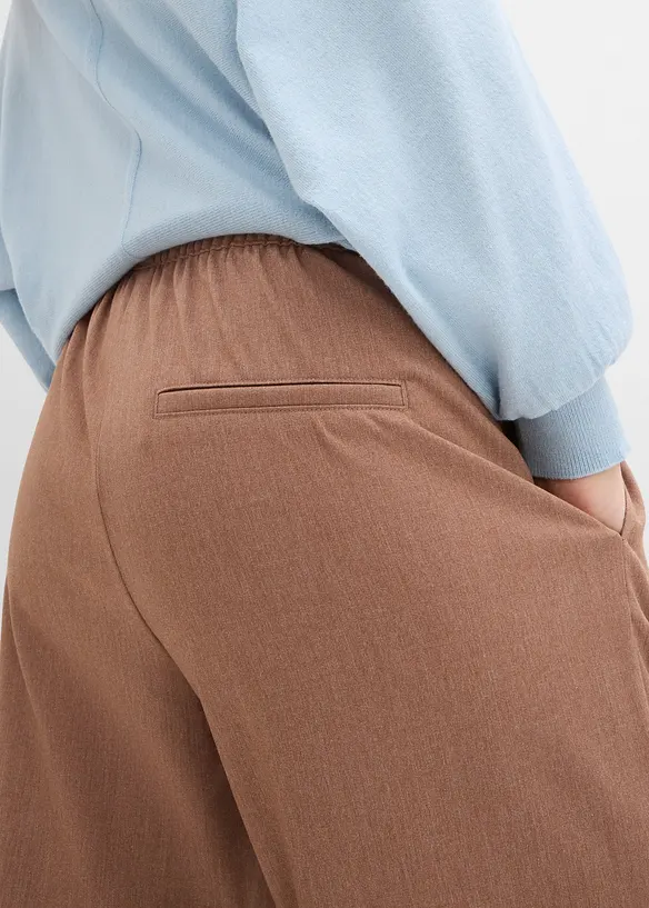 Pantaloni a palazzo con elastico in vita, bonprix