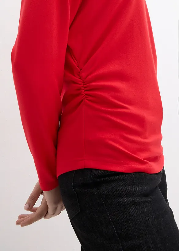 Maglia a maniche lunghe in punto di Roma comodo, bonprix