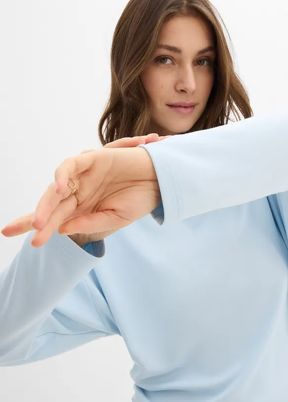 Maglia a maniche lunghe in punto di Roma comodo, bonprix