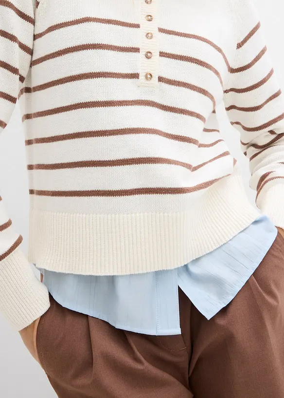 Maglione in puro cotone, bonprix