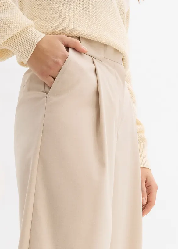 Pantaloni barrel a vita alta, bonprix