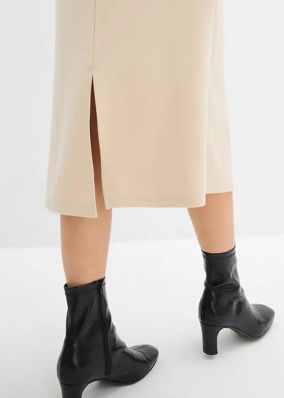 Gonna midi effetto neoprene, bonprix