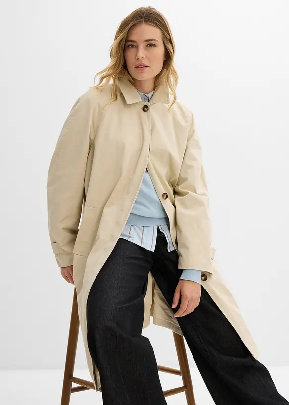 Trench con abbottonatura, bonprix