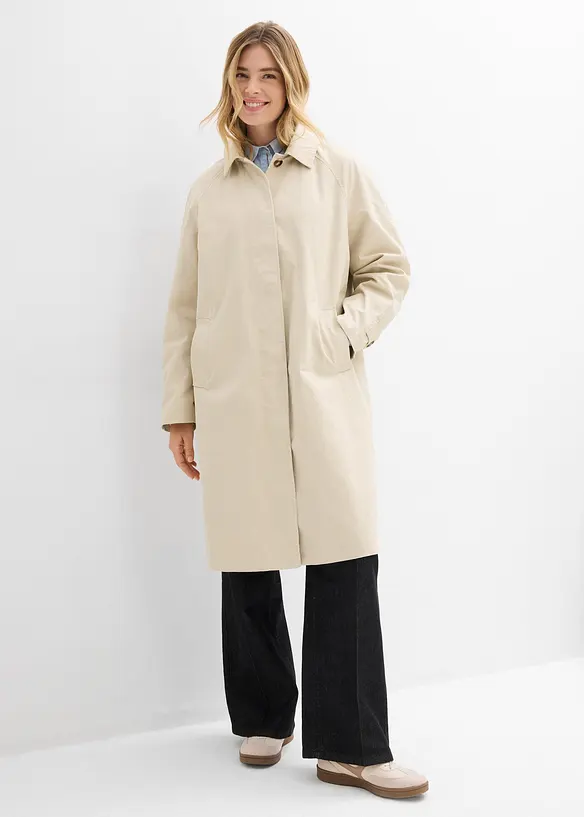 Trench con abbottonatura, bonprix