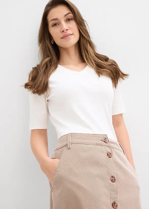 Gonna midi a righe, bonprix