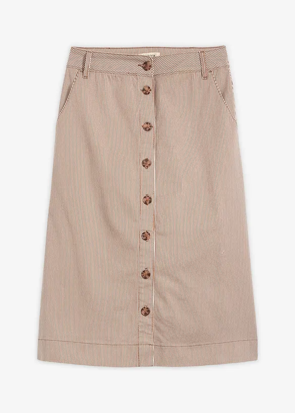 Gonna midi a righe, bonprix