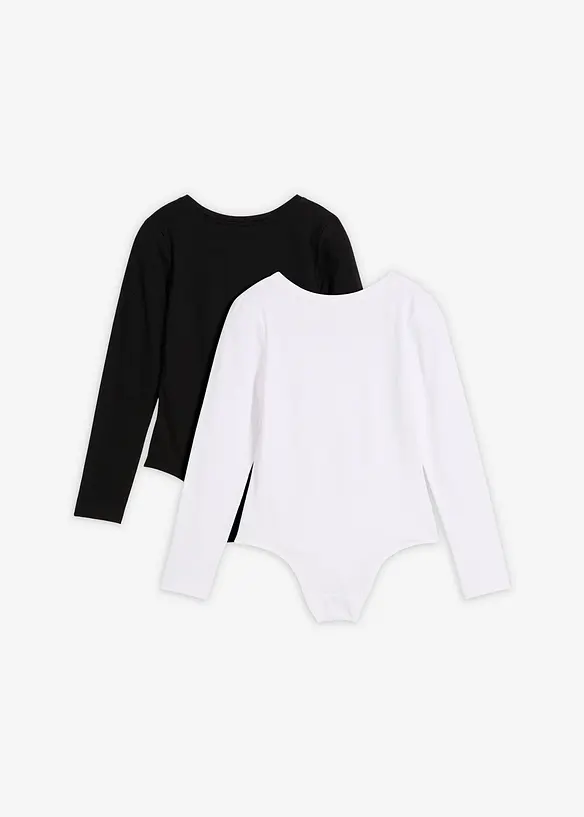Body con cotone morbido (pacco da 2), bonprix
