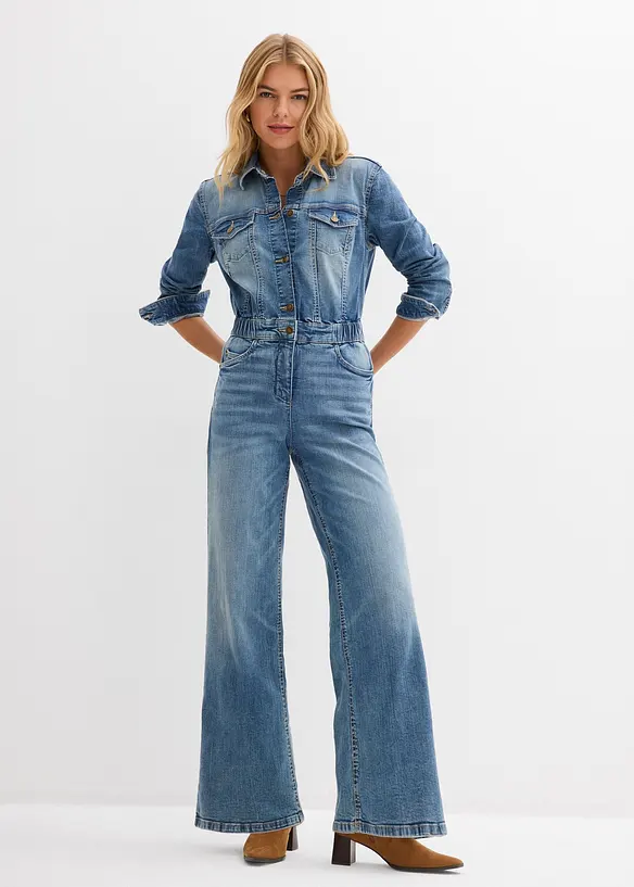 Tuta in jeans, bonprix