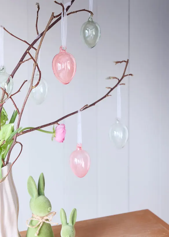 Decorazione da appendere a forma di uova (pacco da 6), bonprix