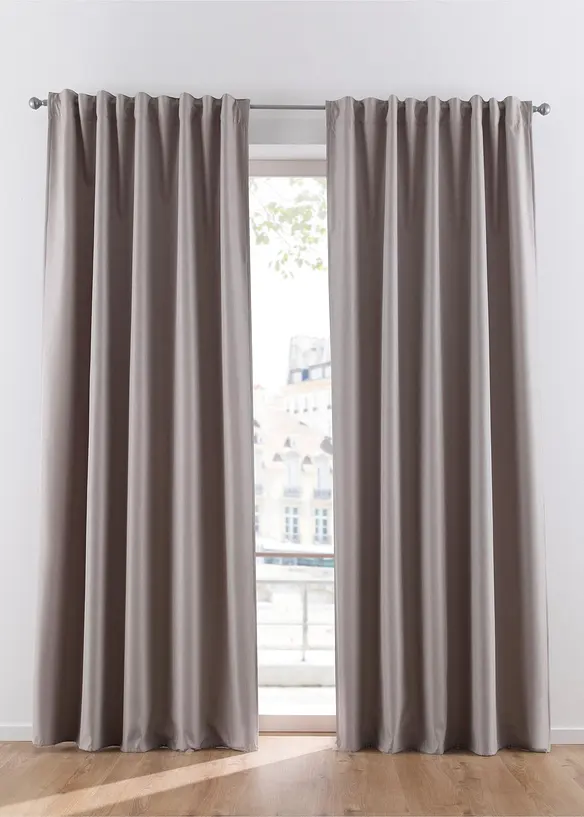 Tenda termica con retro in morbido pile, anche extra lunga (pacco da 1), bonprix