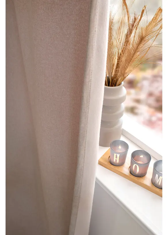 Tenda termica con retro in morbido pile, anche extra lunga (pacco da 1), bonprix