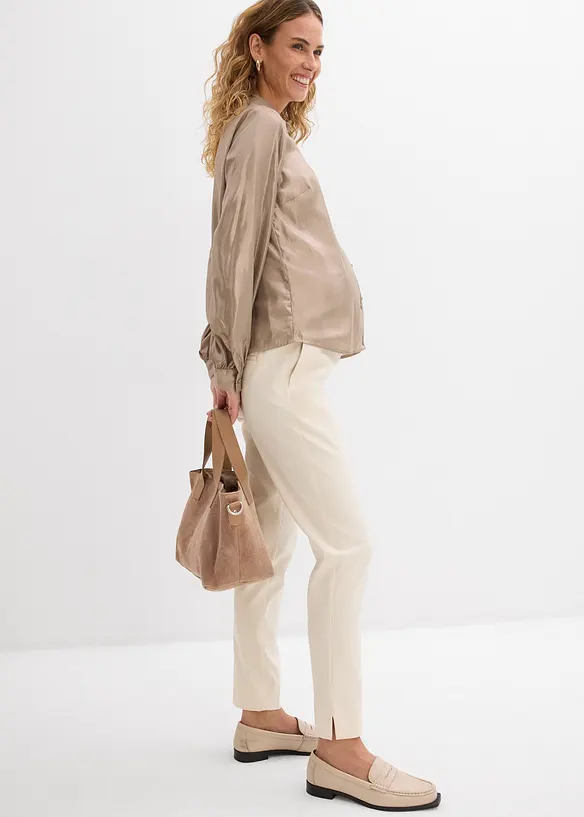 Pantaloni pr&eacute;maman elasticizzati con gambe affusolate, bonprix