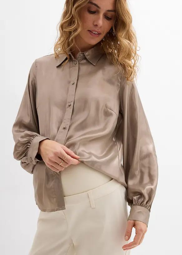 Pantaloni pr&eacute;maman elasticizzati con gambe affusolate, bonprix