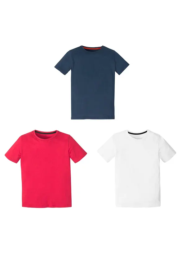 T-shirt in cotone biologico (pacco da 3), bonprix