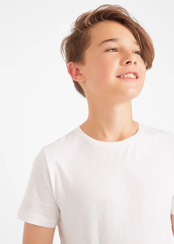 T-shirt in cotone biologico (pacco da 3), bonprix