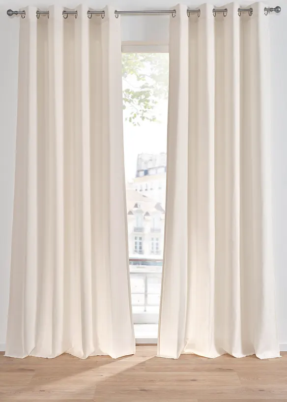 Tenda effetto lino con poliestere riciclato (pacco da 1), bonprix
