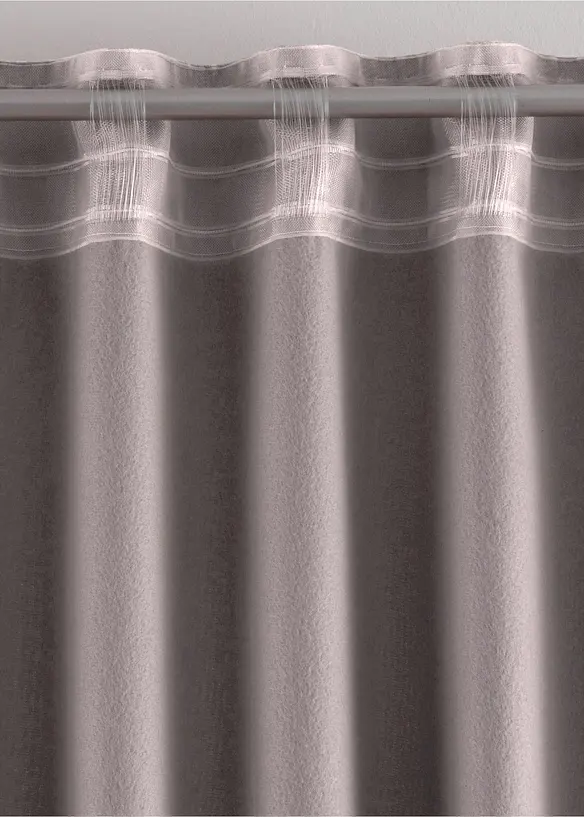 Tenda termica con retro in morbido pile, anche extra lunga (pacco da 1), bonprix