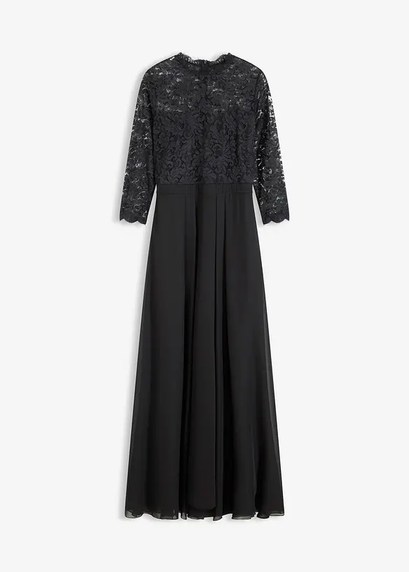 Abito lungo con pizzo, bonprix