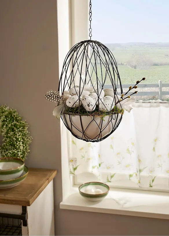 Cestino decorativo da appendere con uova (set 27 pezzi), bonprix