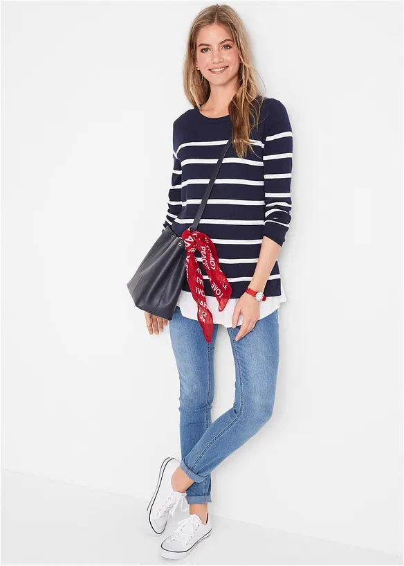 Maglione pr&eacute;maman / da allattamento leggero 2 in 1, bonprix