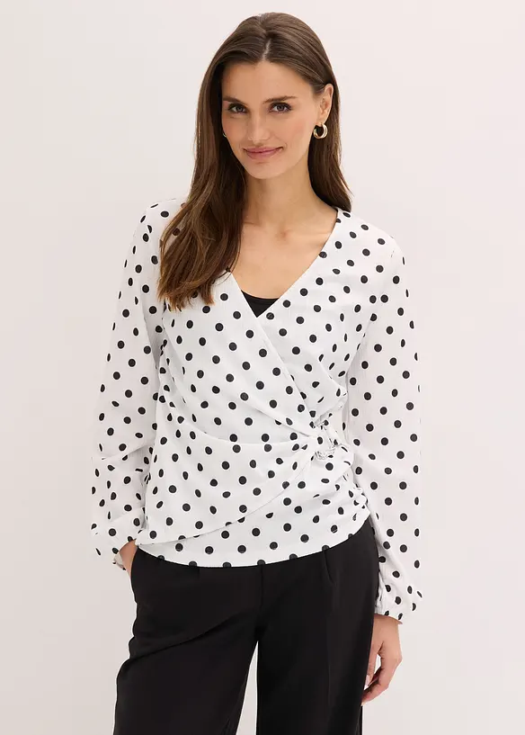 Maglia a maniche lunghe in jersey operato, bonprix