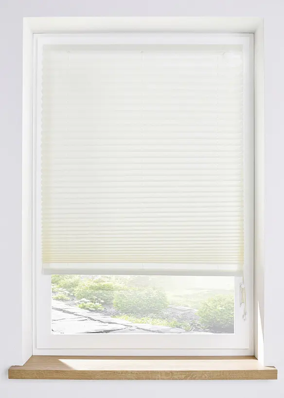 Tenda plissettata semioscurante con velcro adesivo, bonprix