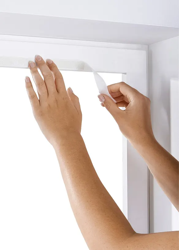 Tenda plissettata semioscurante con velcro adesivo, bonprix