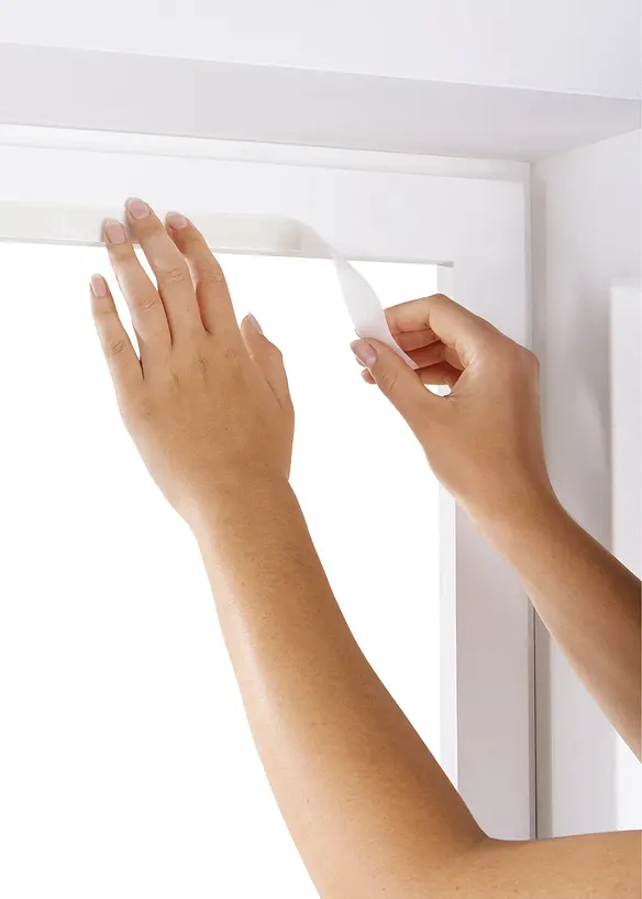 Tenda plissettata semioscurante con velcro adesivo, bonprix