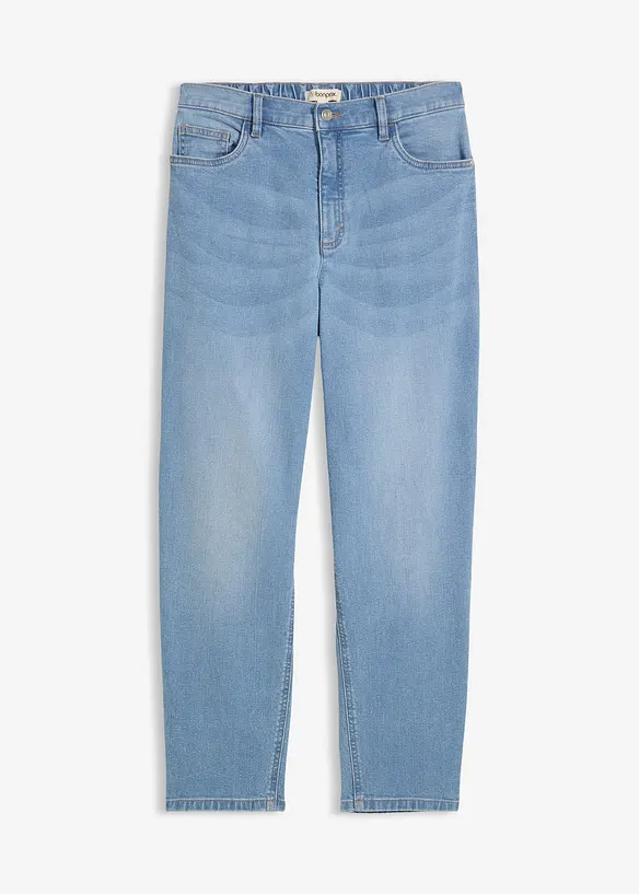 Mom jeans cropped, vita alta, bonprix
