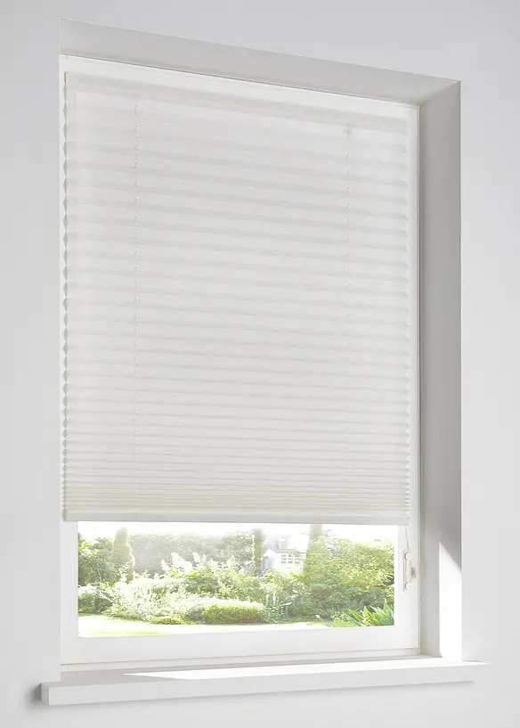 Tenda plissettata semioscurante con velcro adesivo, bonprix