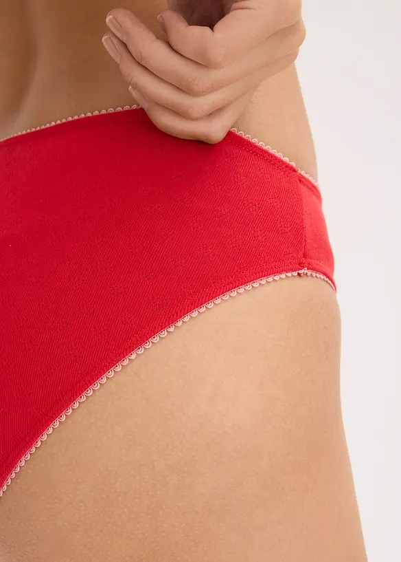 Slip effetto traforato (pacco da 5), bonprix