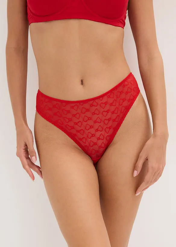 Slip alto in pizzo (pacco da 4), bonprix
