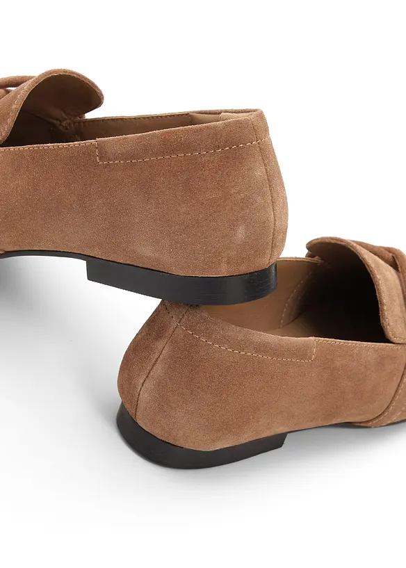 Mocassini in pelle scamosciata, bonprix