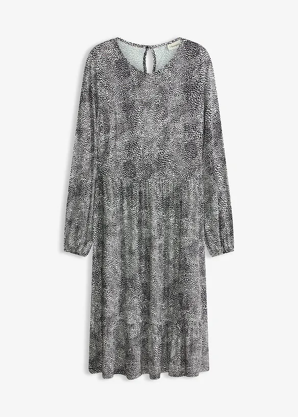 Abito midi in jersey di misto viscosa, bonprix