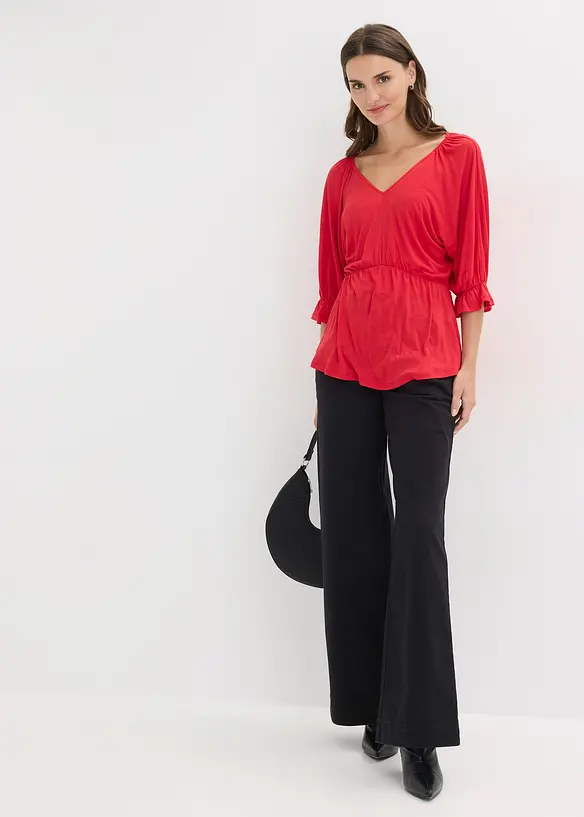 Maglia stile tunica in misto viscosa, bonprix