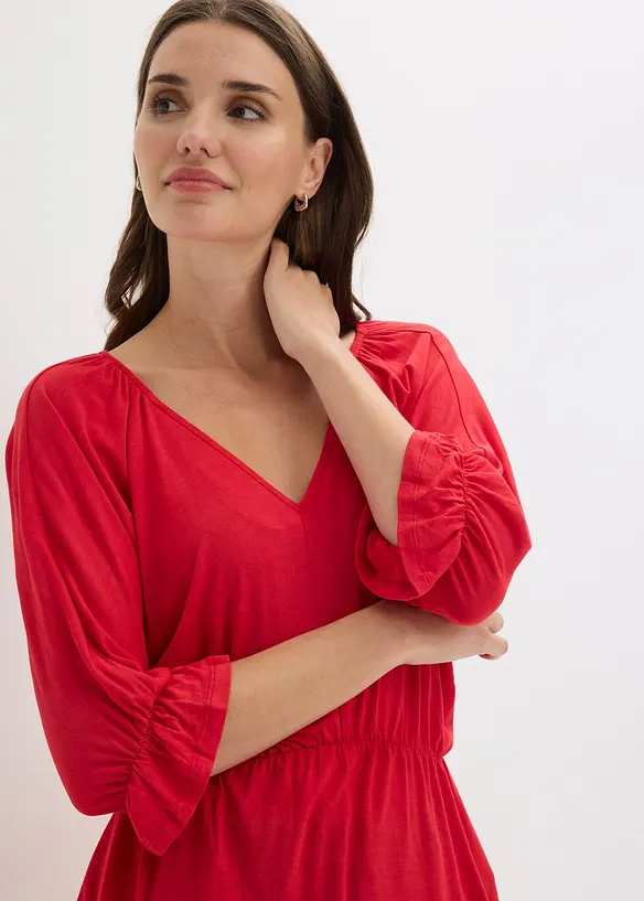 Maglia stile tunica in misto viscosa, bonprix