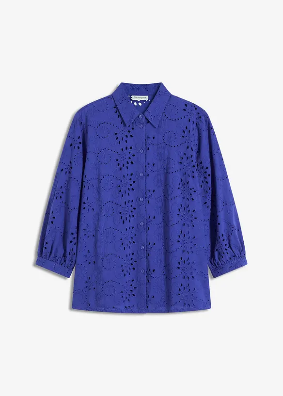 Camicetta con ricami traforati, bonprix