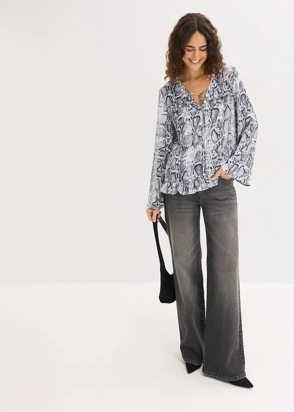 Tunica in satin fluente, bonprix