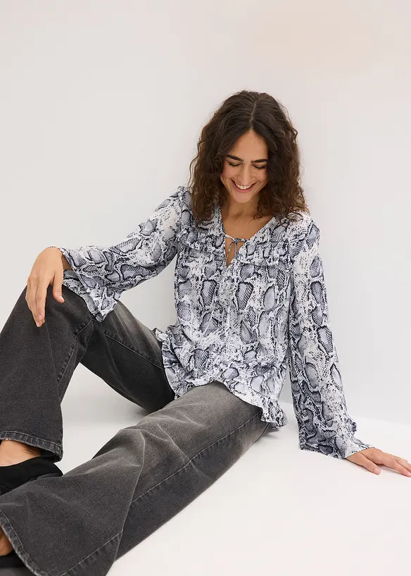 Tunica in satin fluente, bonprix