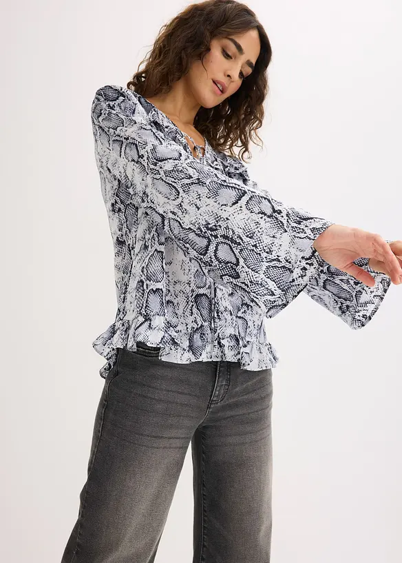 Tunica in satin fluente, bonprix