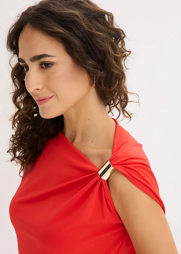 Maglia con scollo asimmetrico, bonprix