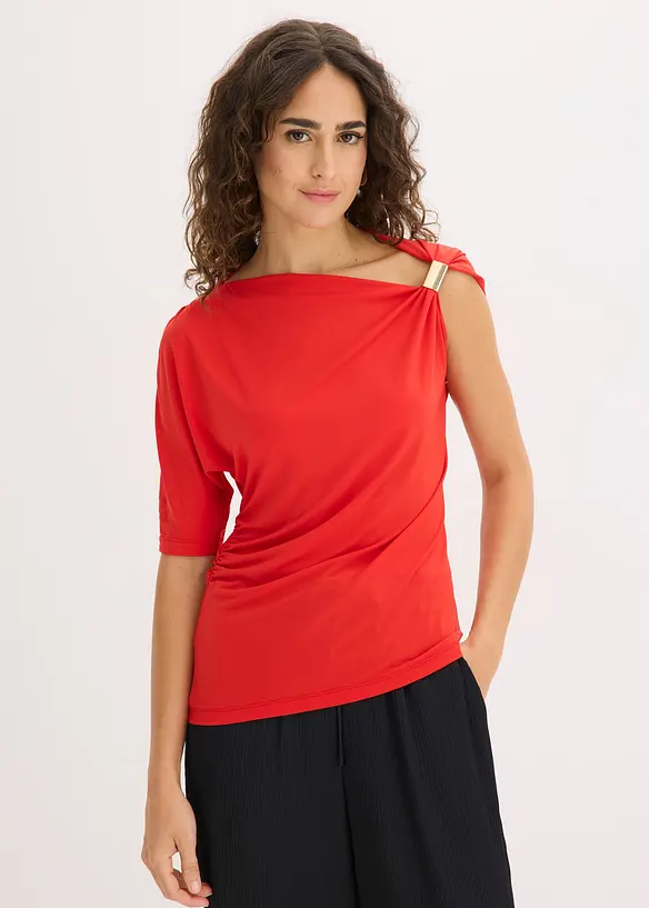Maglia con scollo asimmetrico, bonprix