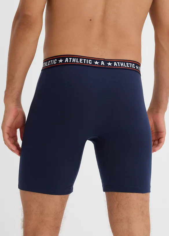 Boxer aderenti in lunghezza midi con cotone (pacco da 2), bonprix