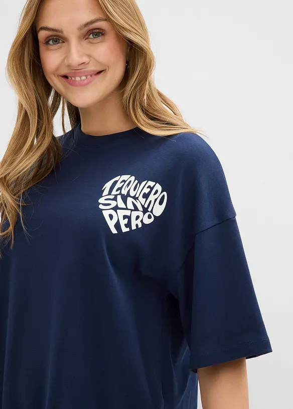 T-shirt boxy in cotone pesante, bonprix