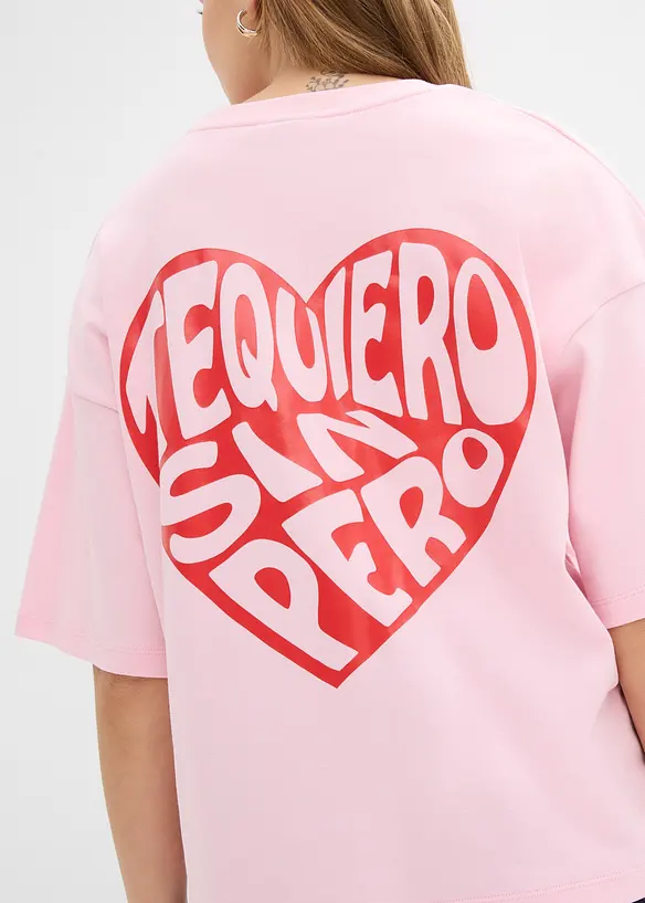 T-shirt boxy in cotone pesante, bonprix