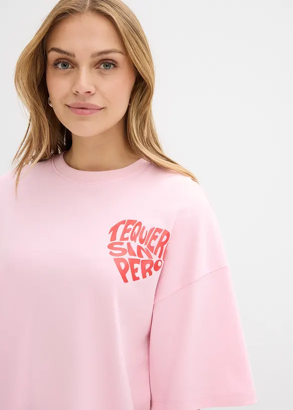 T-shirt boxy in cotone pesante, bonprix